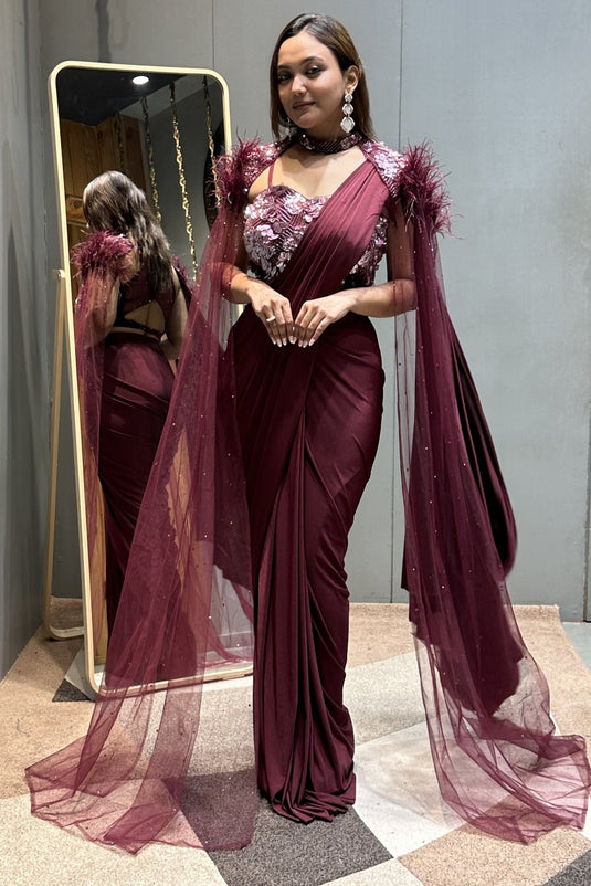 Chic Whisper Drape Saree