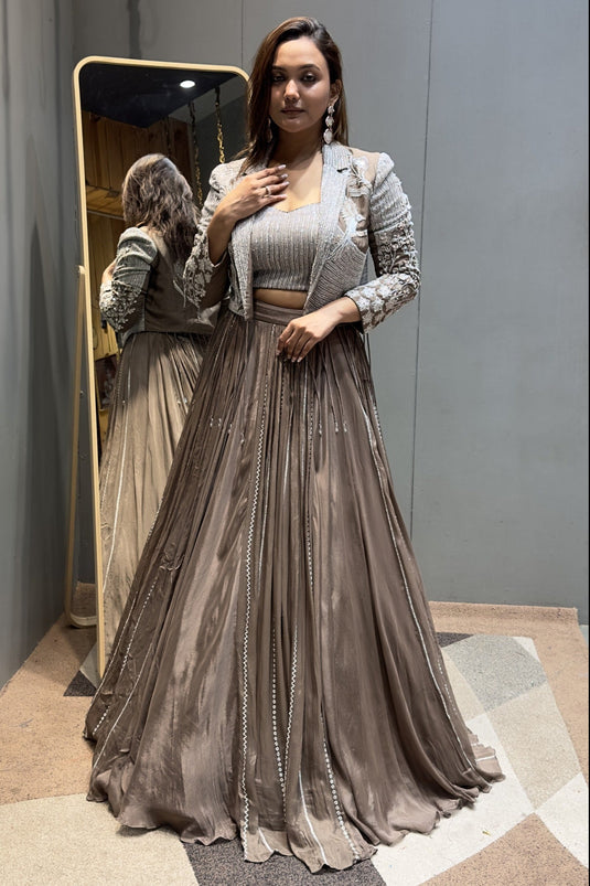 Bohemian Crop Top,Jacket Ensemble