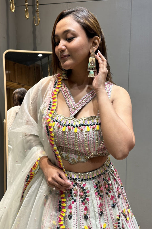 Elegant White Lehenga Choli