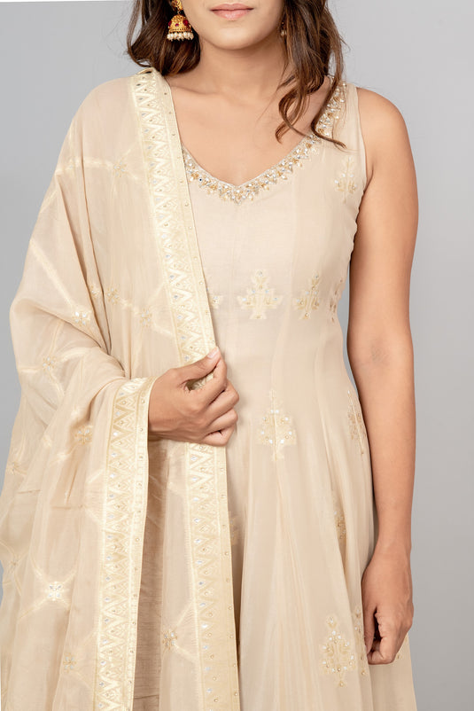 Crystal Short Anarkali and Palazzo Set