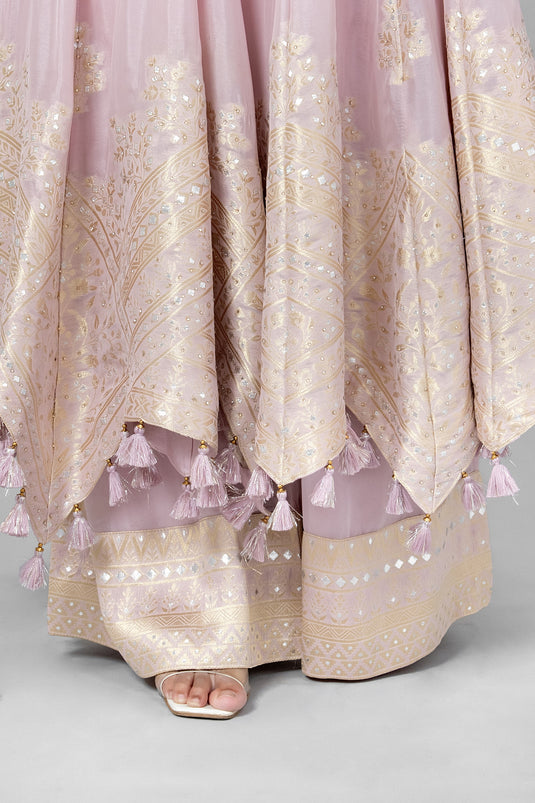 Celestial Charm Anarkali and Plazzo Set