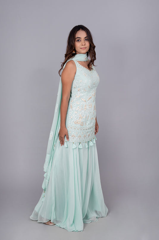 Clover Charm Top Palazzo Set