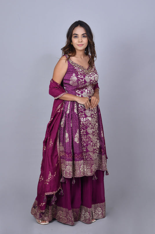 Celestial Charm Top Sharara Set