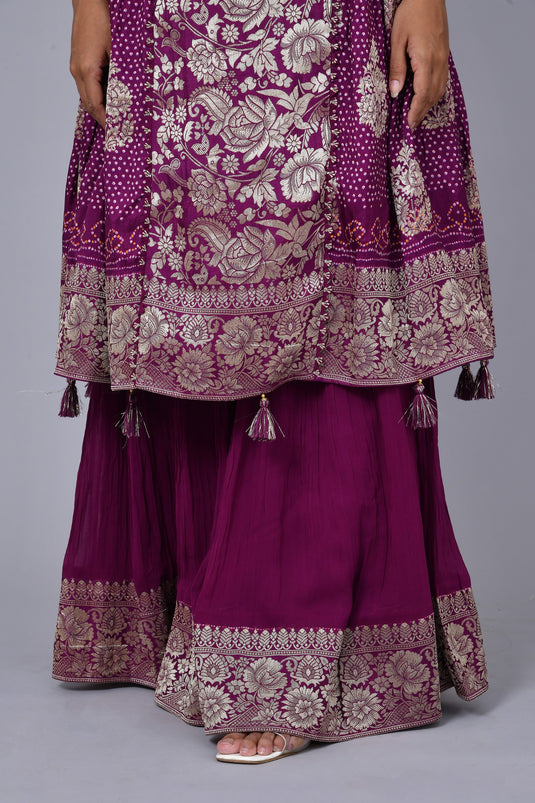 Celestial Charm Top Sharara Set