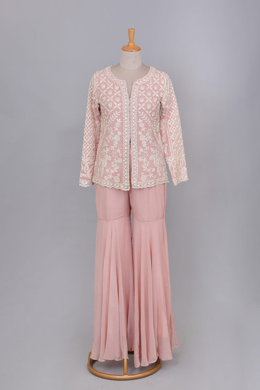 Blush Belle Top and Sharara Set