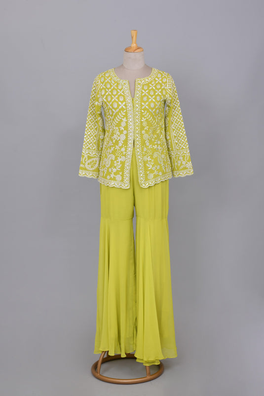 Opal Oasis Top Sharara Set