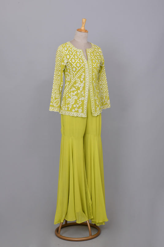 Opal Oasis Top Sharara Set