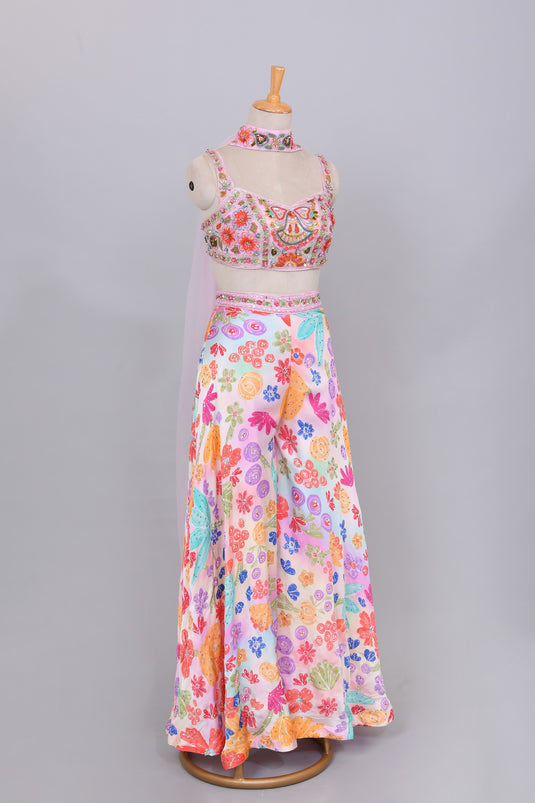 Floral Bliss Top and palazzo set