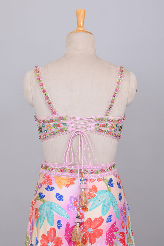 Floral Bliss Top and palazzo set