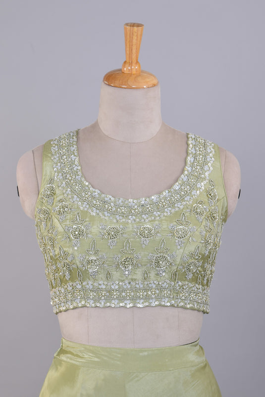 Pastel Perfection Crop Top Shrug With Skirt