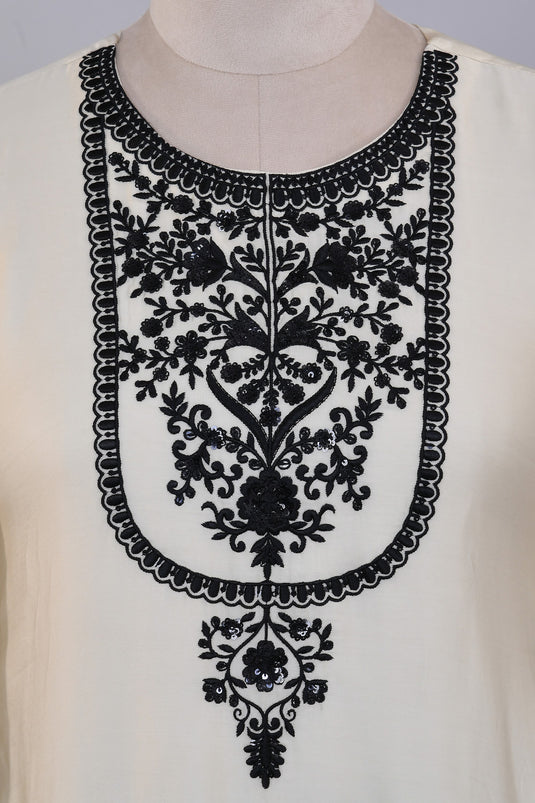 Ivory Blush Top Sharara Set