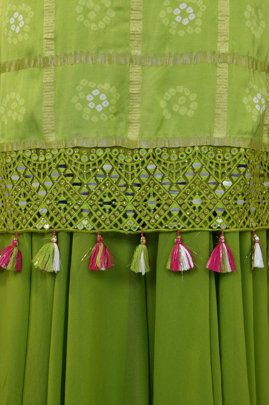 Pine Mist Top and palazzo set