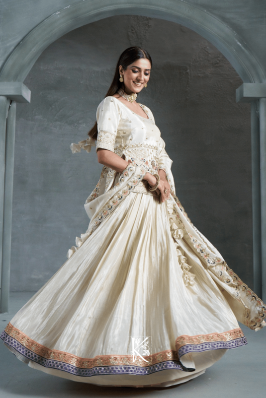 Zari Sitara Peplum Ensemble