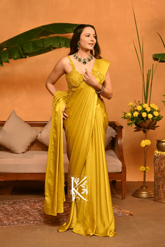 Luminous Glow Drape Saree