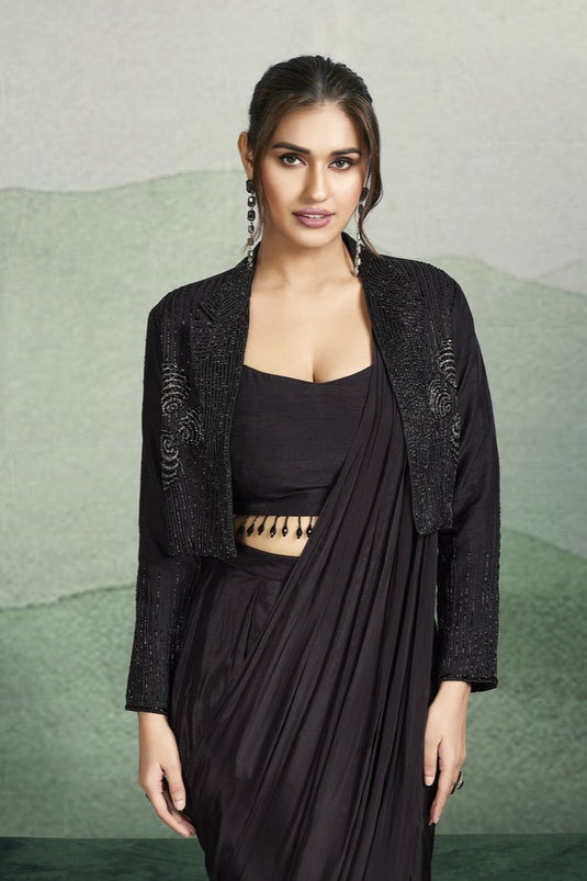 Azure Aura Drape Saree