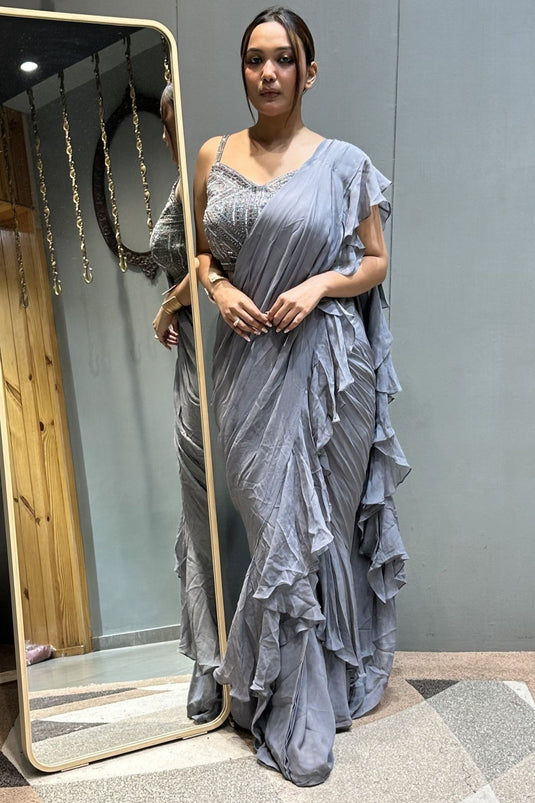 Royal Wrap Drape Saree