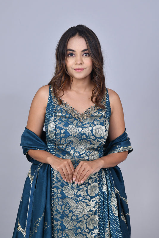 Royal Sapphire Top Palazzo Set