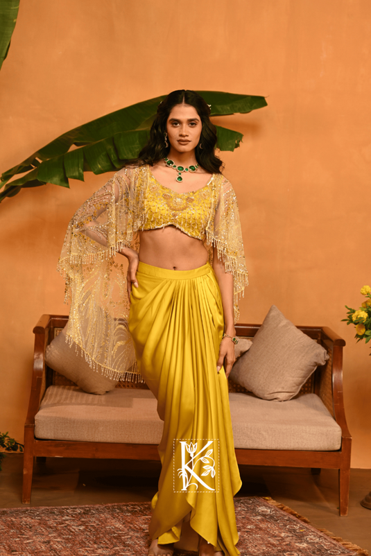 Glided Grace Pleated Skirt Ensemble