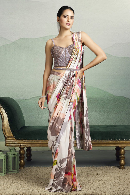 Dewdrop Delight Drape Saree